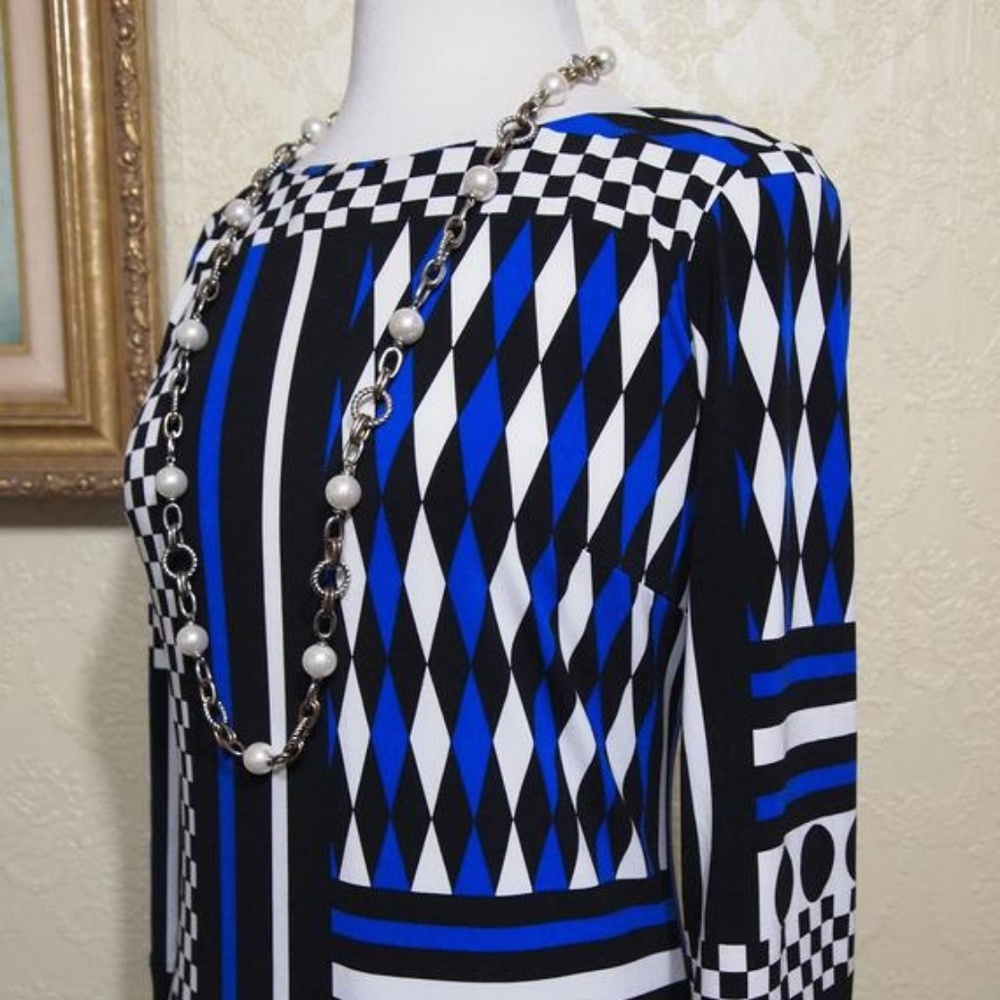 Calvin Klein geometric sheath dress